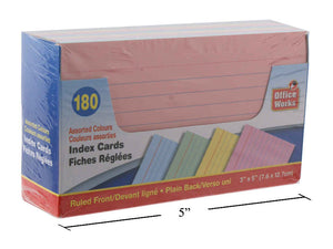 AP16 - Index Cards 3.5 Coloured