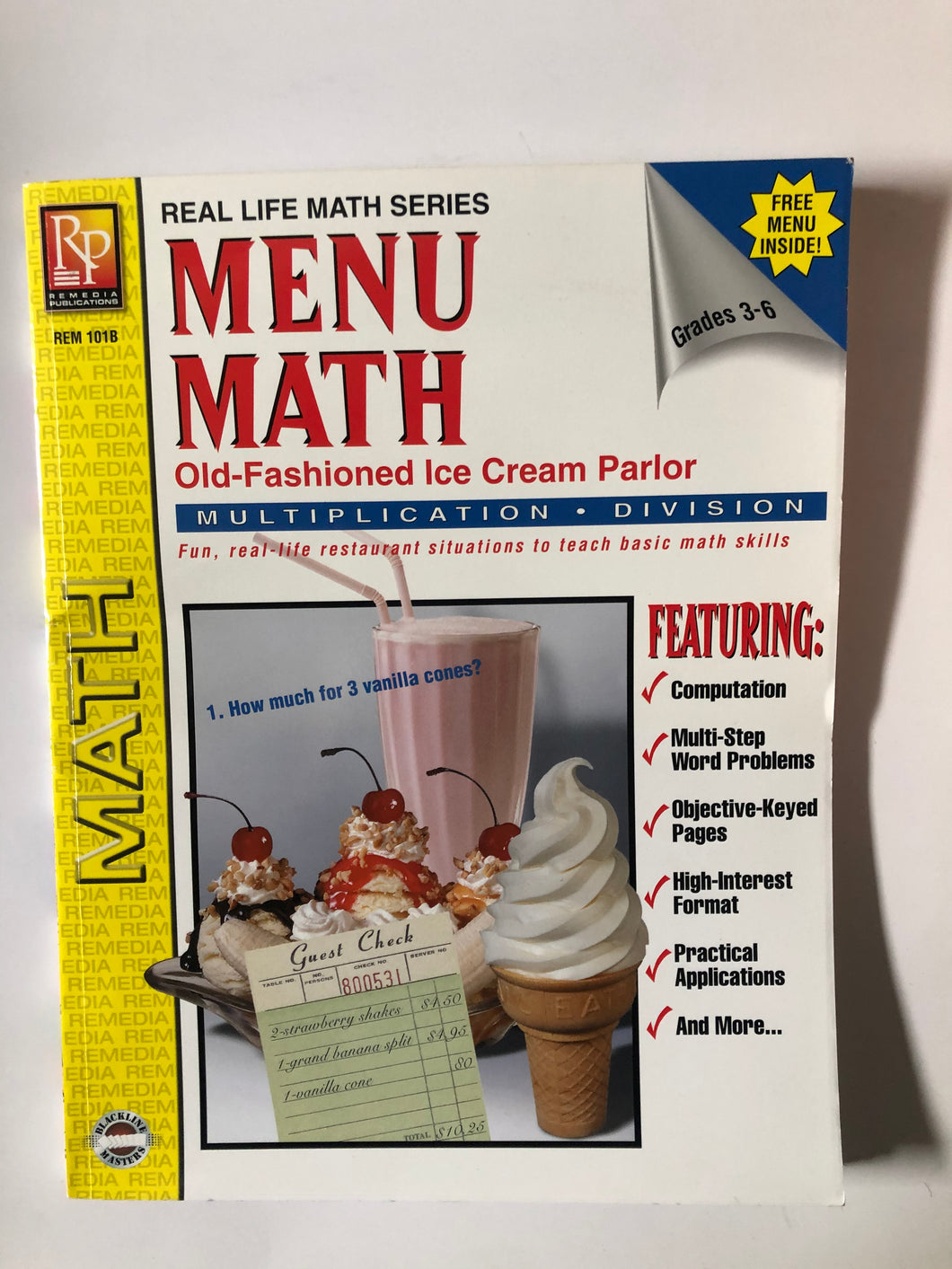 Menu Math - grades 3-6