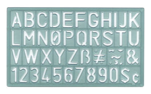 AC02 - Stencil letters and numbers kit