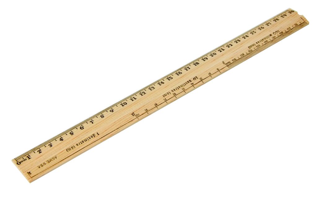 AC09 - Ruler Wood CD & MM & DM (30 cm)