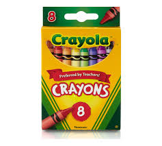 BY01 - 8 Crayola Wax Crayons Crayola