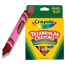 BY02 - Triangular 8 Crayons Crayola