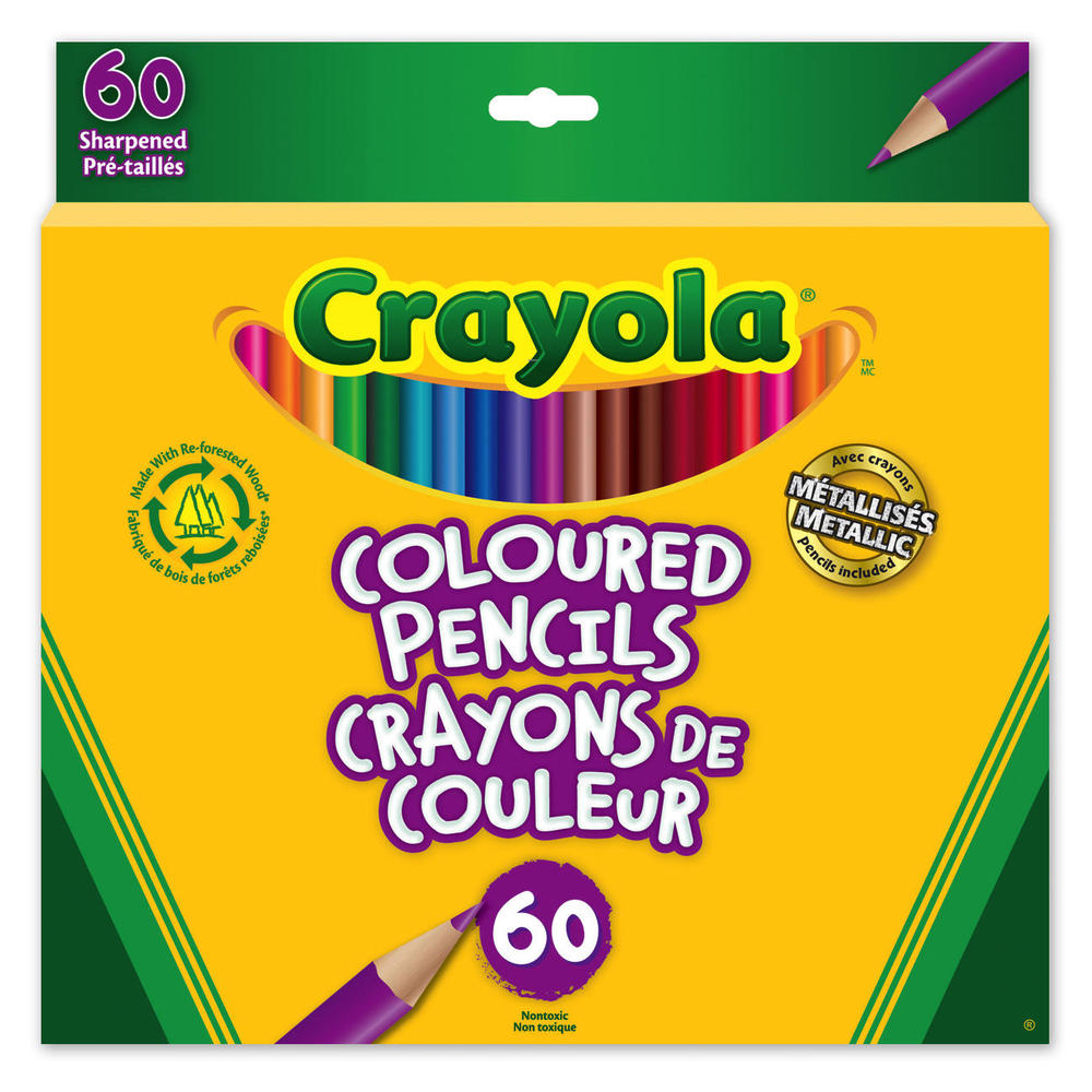 BY08 - Pkg of 60 Crayola Pencil Crayons