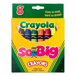 BY40 - Jumbo Wax Crayons Pkg of 8 Crayola