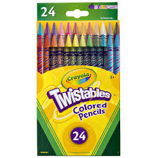 BY85 - 24 Twistable Pencil Crayons Crayola