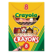 BY90 - Multicultural Crayons 8 pack