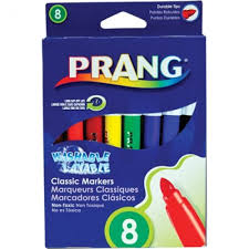 DX68 - 8 Jumbo Washable Art Markers Prang