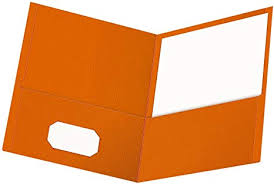 FZ38 - Twin Pocket Portfolio Orange